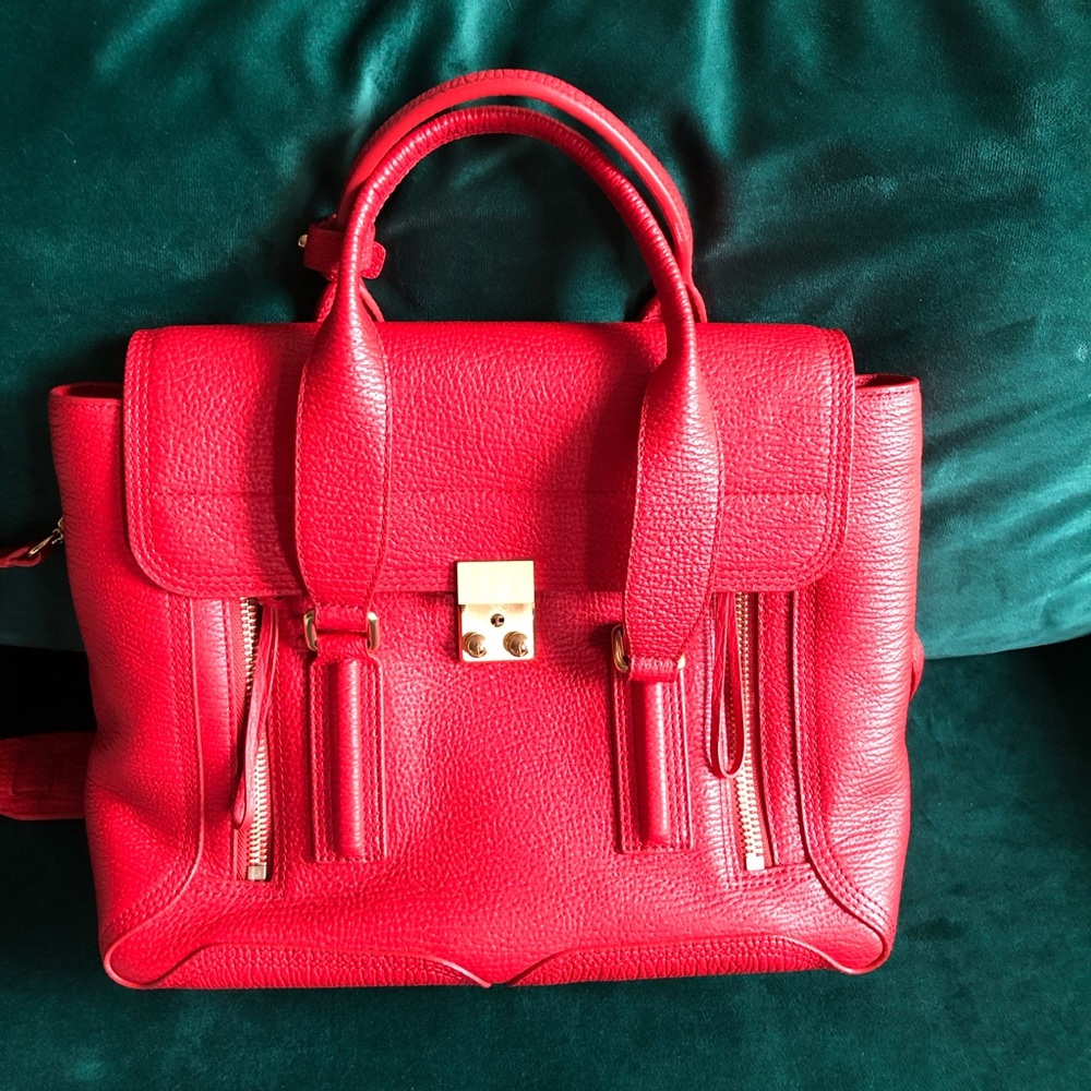 3.1 Phillip Lim Medium Pashli Satchel Red